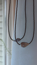 Silver pearl necklace