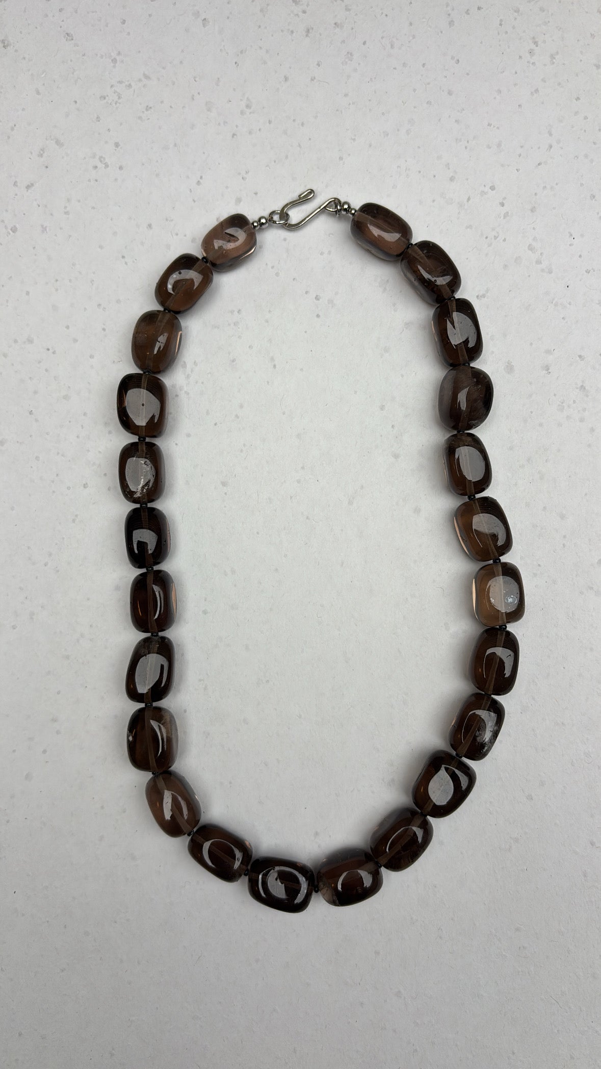 smokey quartz necklace