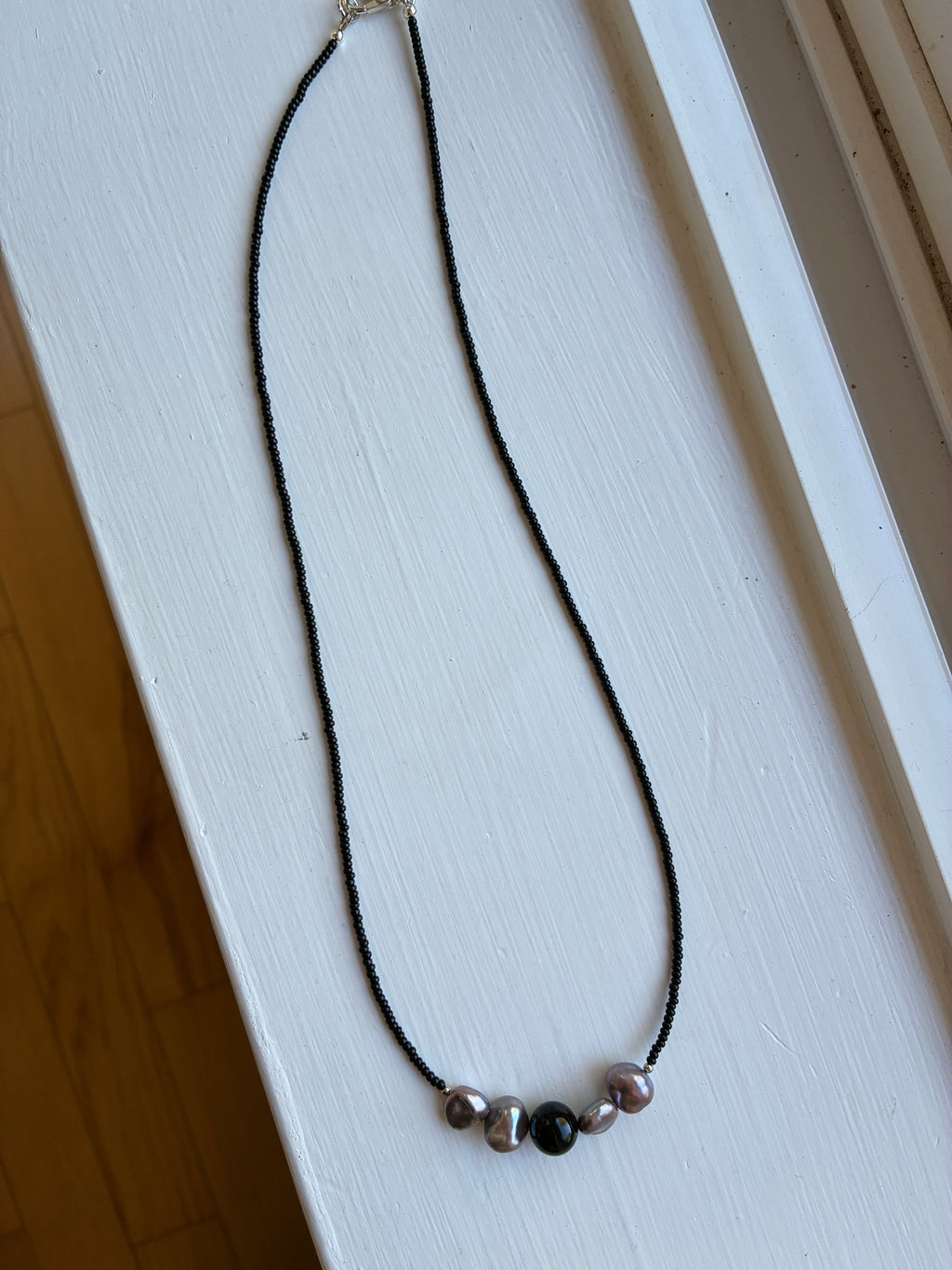 long line grey keishi pearl