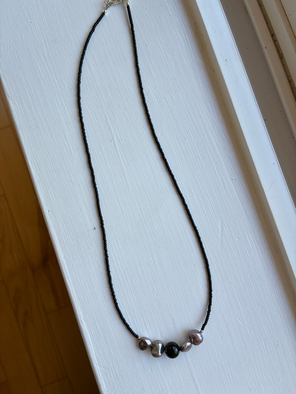 long line grey keishi pearl